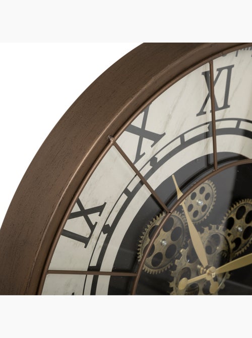 Horloge style industriel rouages mobiles STELLA - Kiabi