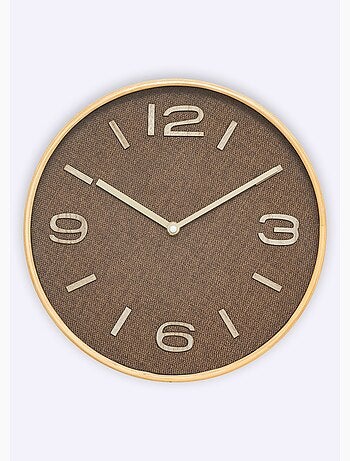 Horloge style vintage, fond aspect bois - Atmosphera