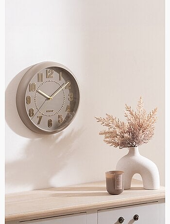 Horloge murale design cadran coloré alizee