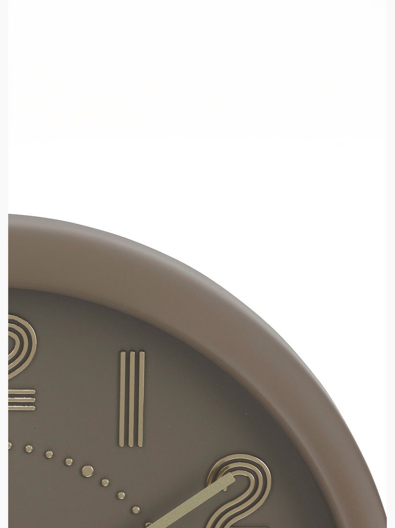 Horloge tendance avec aiguilles métal - atmosphera Taupe - Kiabi