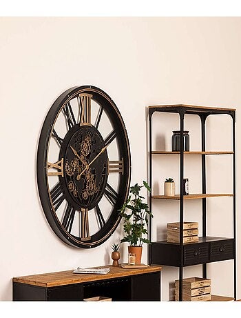 Horlorge murale en métal CLARK