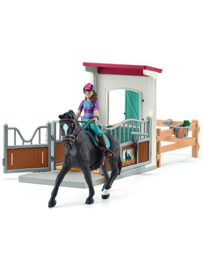Horse box lisa et storm, figurine cheval et accessoires, schleich 42709 horse club, dès 5 ans Marron - Kiabi