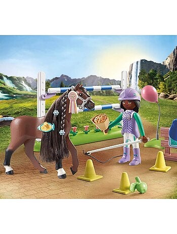 Horses of Waterfall Zoe & Blaze avec parcours d'obstacles