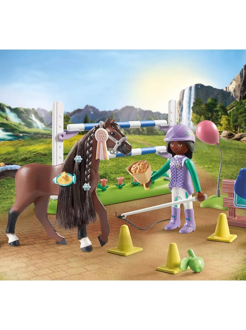 Horses of Waterfall Zoe & Blaze avec parcours d'obstacles N/A - Kiabi