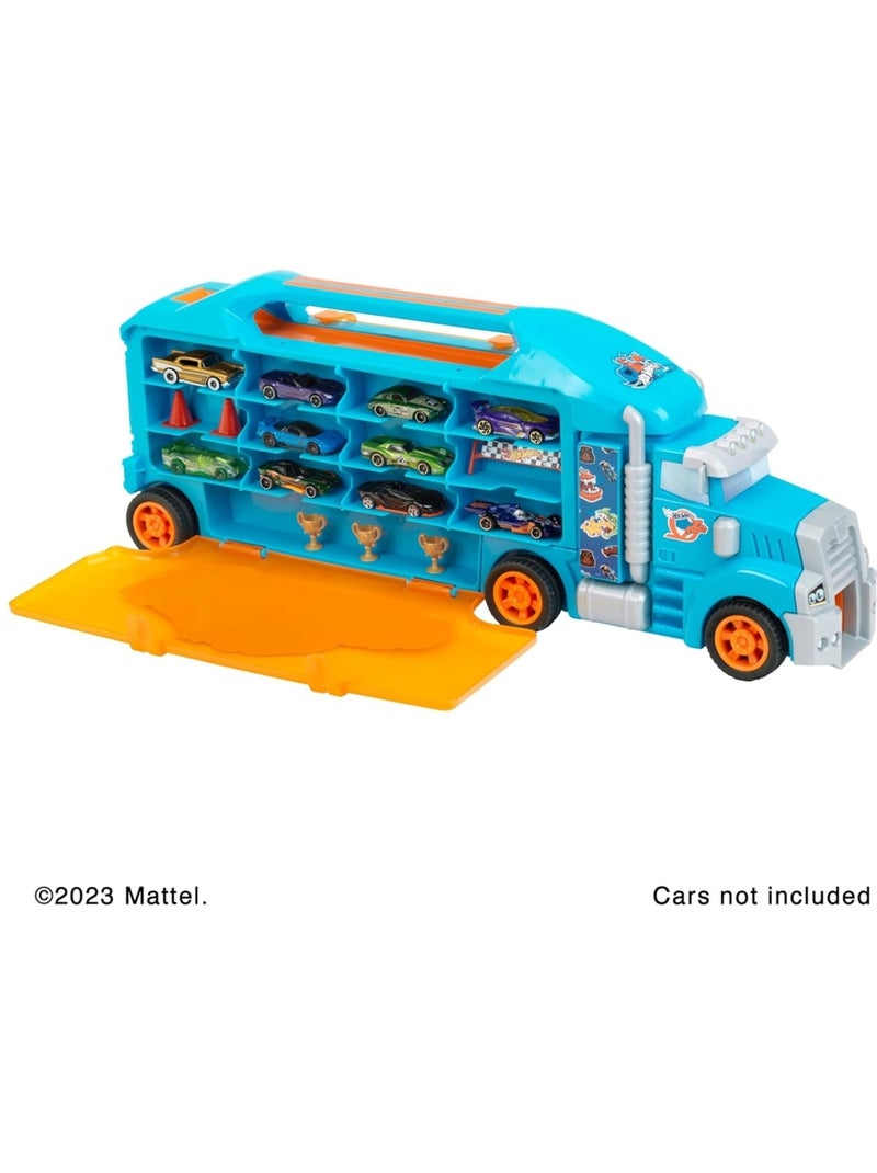 Hot Wheels - Camion-mallette de transport Bleu - Kiabi