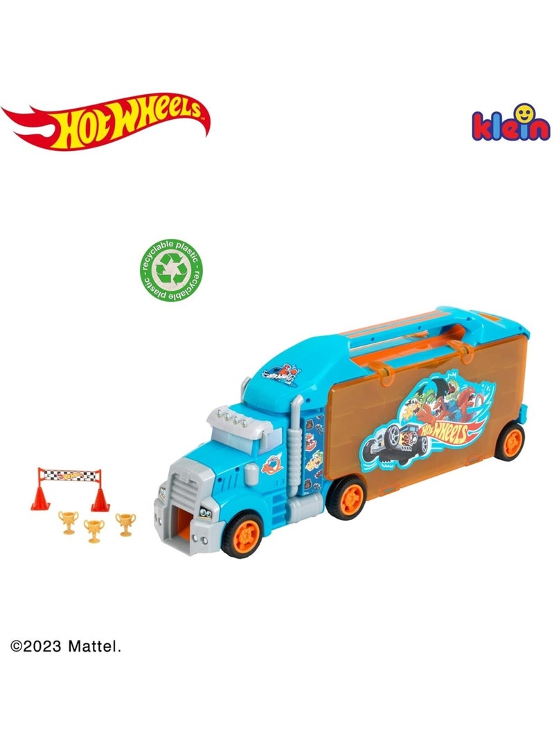 Hot Wheels - Camion-mallette de transport Bleu - Kiabi