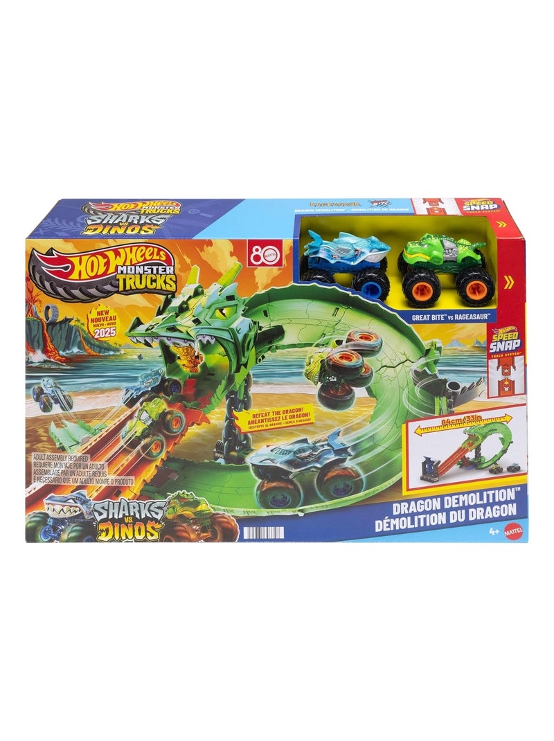 Hot Wheels - Monster Trucks - Coffret Piste Multicolore - Kiabi