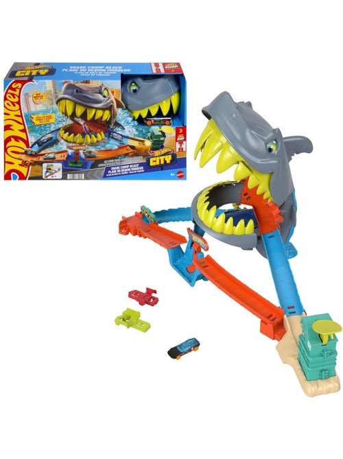 Hot Wheels Circuit de course L'Attaque du Requin - Kiabi