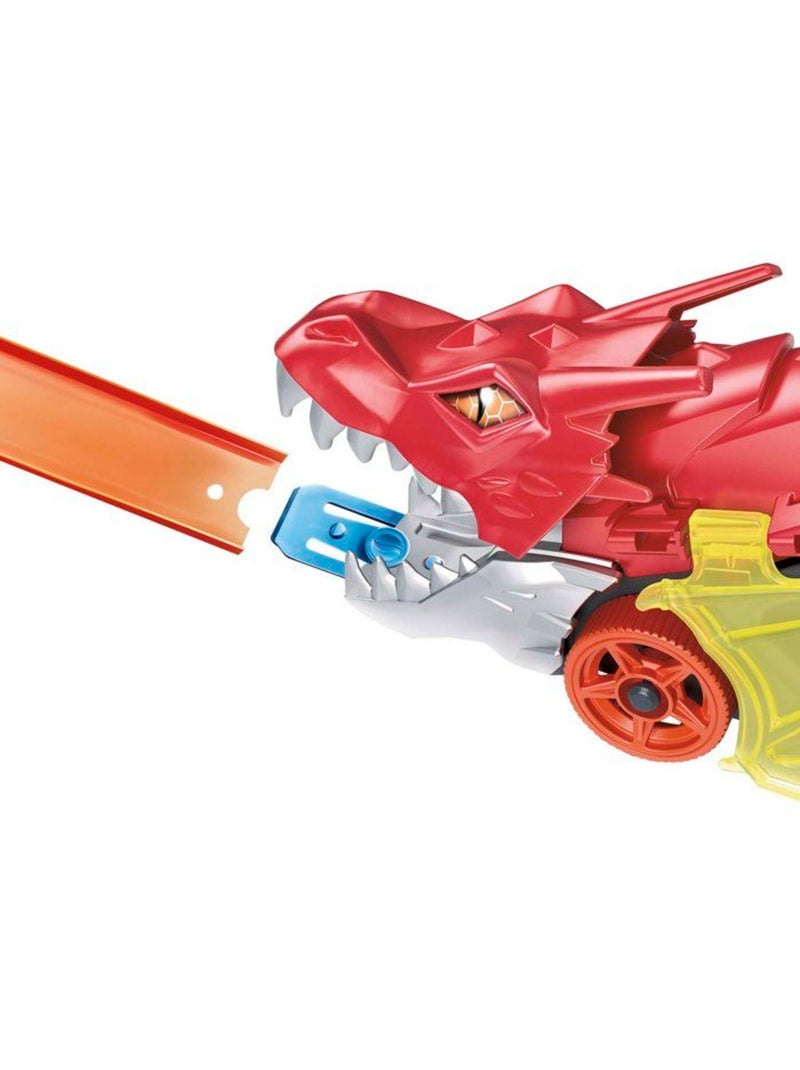 Hot wheels city - transporteur dragon lanceur 2-en-1 - camion / petite voiture - dès 3 ans gtk42 N/A - Kiabi