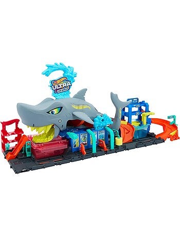 Hot Wheels City-Station De Lavage Requin Coffret Voiture