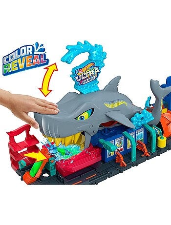 Hot Wheels City-Station De Lavage Requin Coffret Voiture