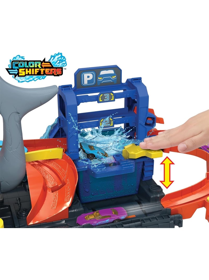 Hot Wheels City-Station De Lavage Requin Coffret Voiture Multicolore - Kiabi