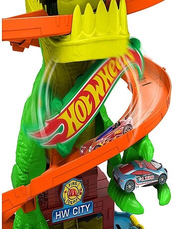 Hot Wheels Coffret T-Rex Bataille de Feu