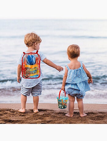 Hot wheels ensemble de seaux de plage avec accessoires et sac de transport