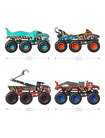 Hot Wheels Monster Trucks Gros Engins - Camion à l'échelle 1/64