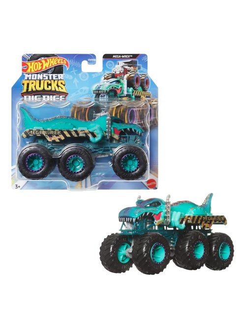 Hot Wheels Monster Trucks Gros Engins - Camion à l'échelle 1/64 - Kiabi
