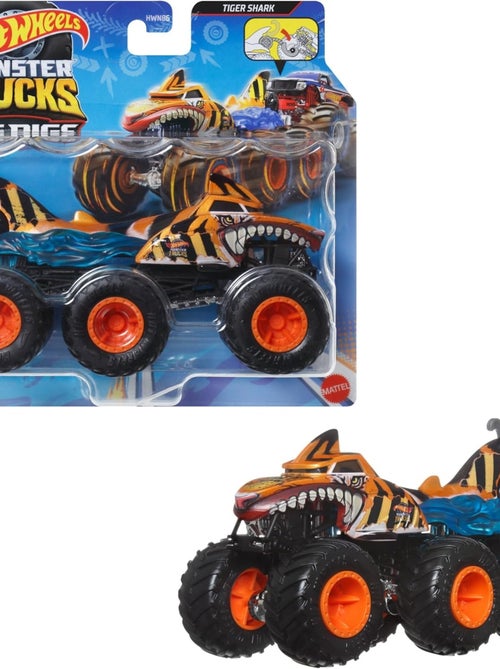 Hot Wheels Monster Trucks Gros Engins - Camion à l'échelle 1/64 - Kiabi