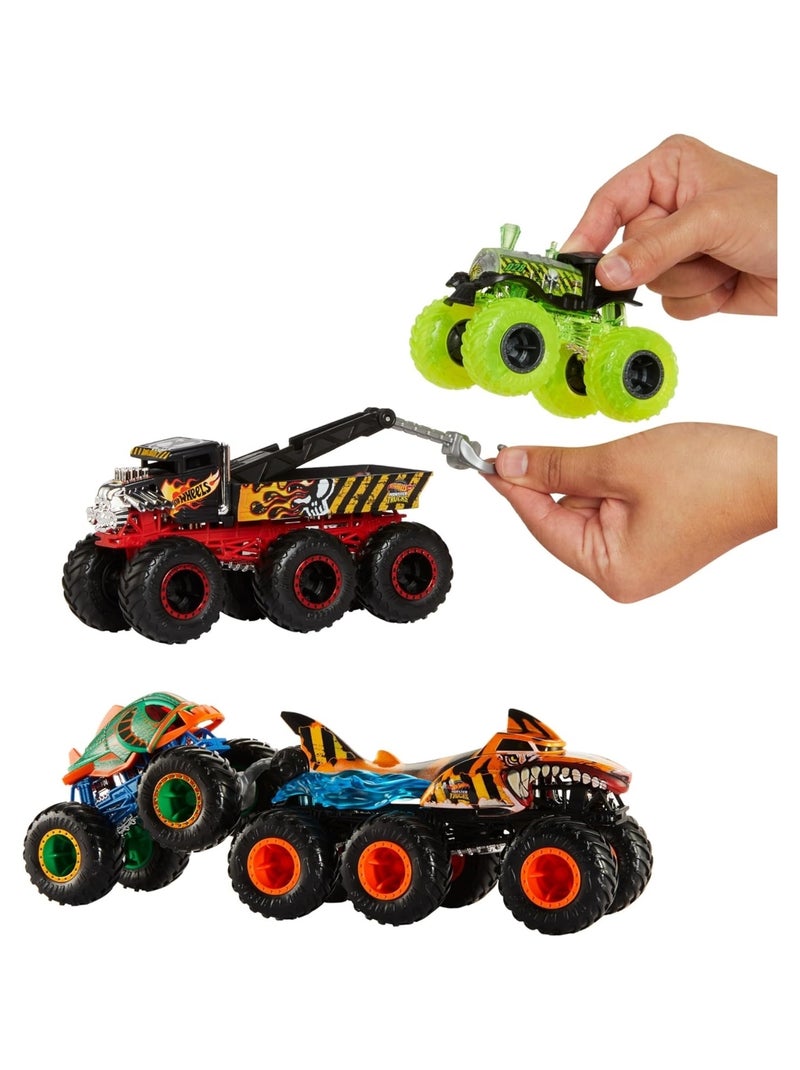 Hot Wheels Monster Trucks Gros Engins - Camion à l'échelle 1/64 Multicolore - Kiabi