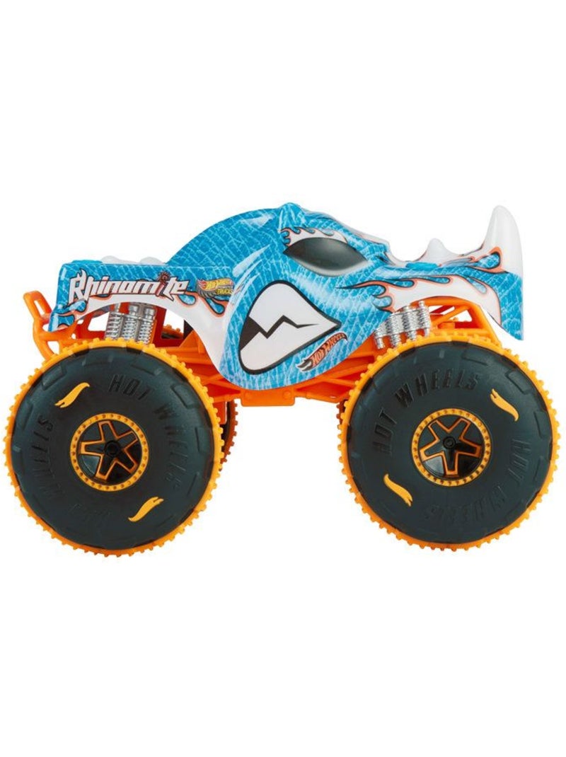 Hot Wheels-Monster Trucks Rhinomite-Véhicule radiocommandé Bleu - Kiabi
