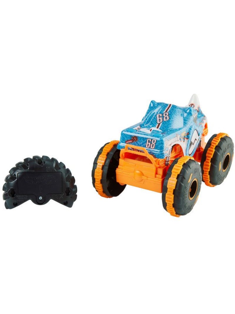 Hot Wheels-Monster Trucks Rhinomite-V?hicule radiocommand? Bleu - Kiabi