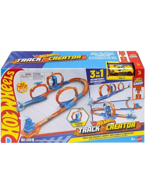 Hot Wheels Track Creator : triple looping - Kiabi