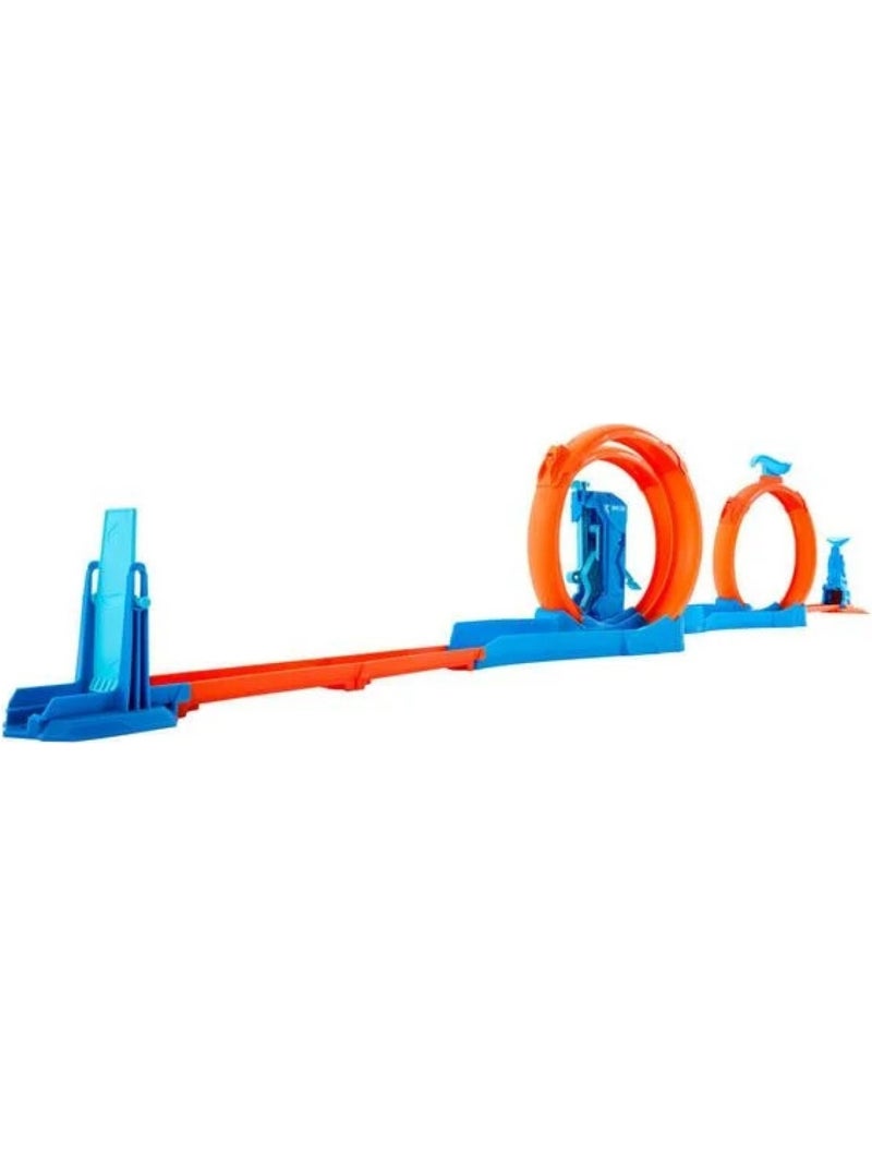 Hot Wheels Track Creator : triple looping Multicolore - Kiabi