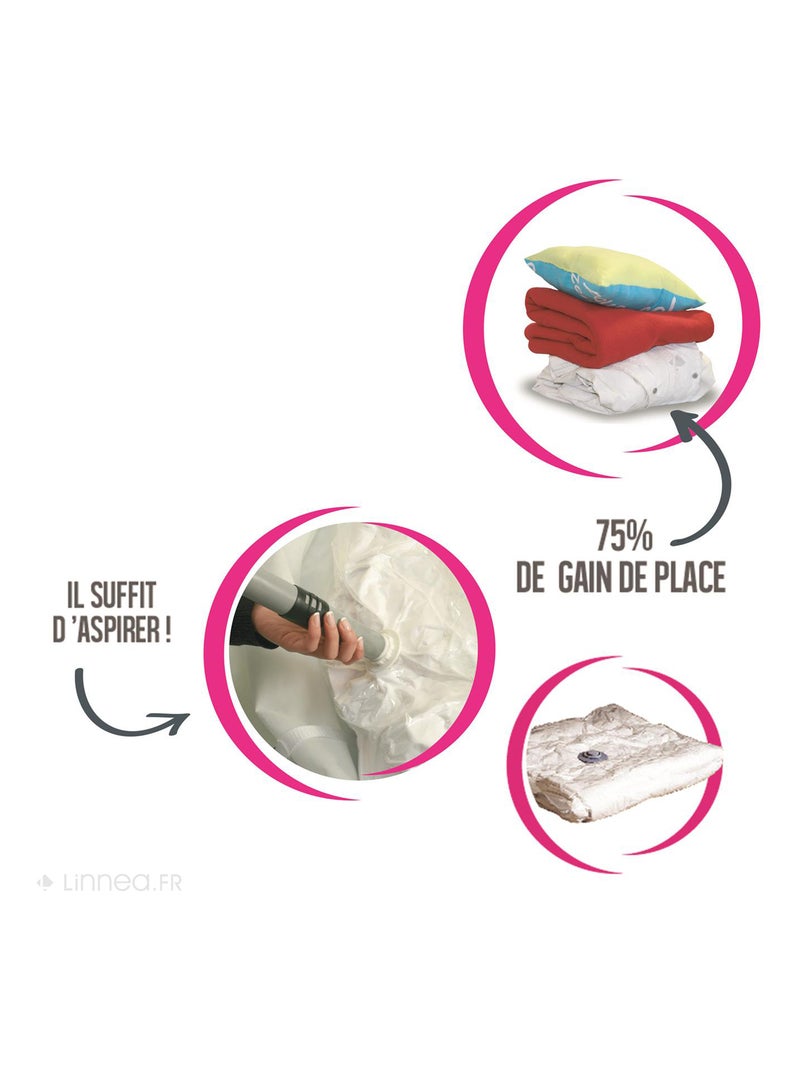 Housse à vide d'air parfumée COSLADA Rose - Kiabi