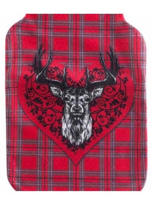 Housse bouillotte polaire 21x34 cm Chamonix cerf - Kiabi