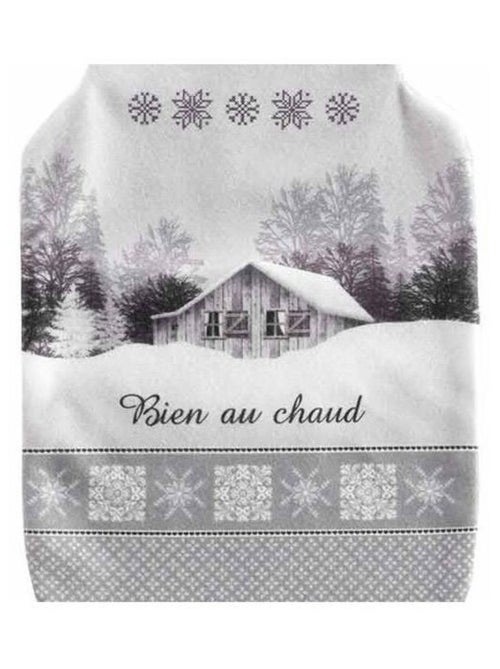 Housse bouillotte polaire 21x34 cm Chamonix chalet - Kiabi