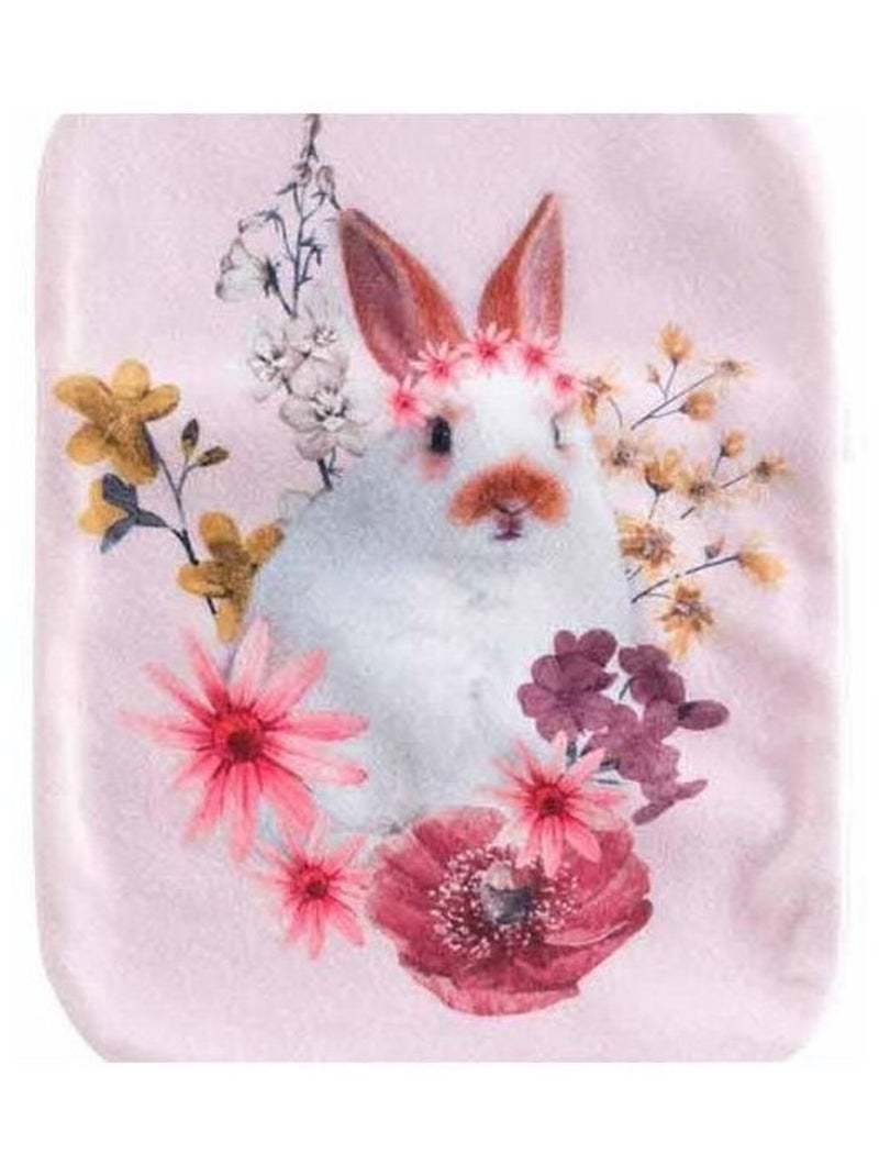 Housse bouillotte polaire 21x34 cm Kidoux lapin Rose - Kiabi