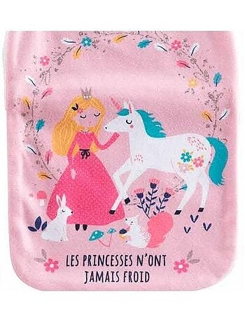 Housse bouillotte polaire 21x34 cm Kidoux licorne