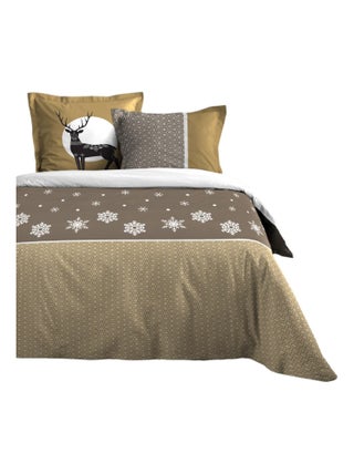 Housse couette + 2 taies 220 x 240 cm Cerf estrella
