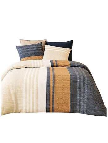 Housse couette + 2 taies 220 x 240 cm Romaine