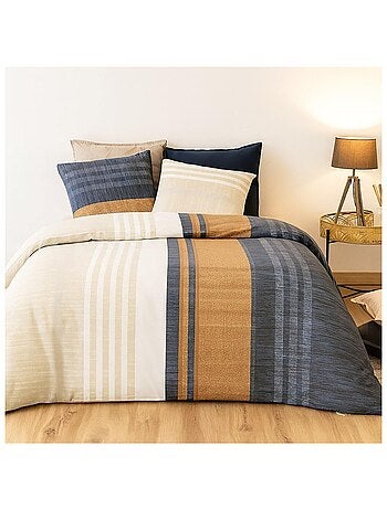 Housse couette + 2 taies 220 x 240 cm Romaine