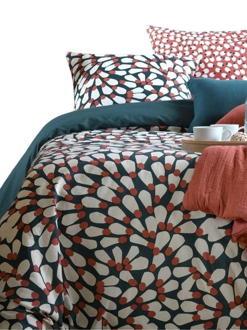 Housse couette + 2 taies 220 x 240 cm Romie Blanc - Kiabi