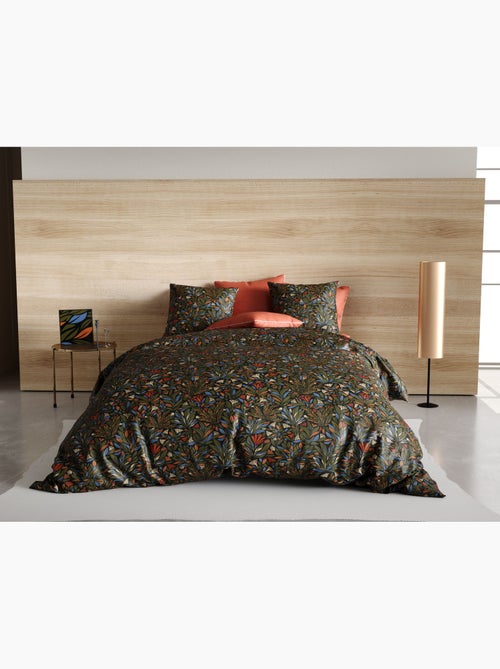 Housse couette + 2 taies 240 x 260 cm Percale de coton Bogata - Kiabi Housse couette + 2 taies 240 x 260 cm Percale de coton Bogata - Kiabi