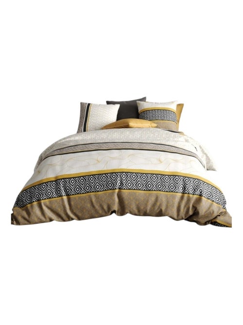 Housse couette + 2 taies Cario - Kiabi