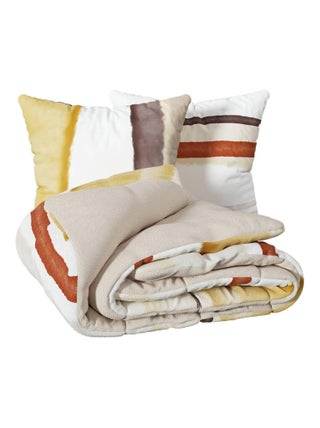 Housse couette + 2 taies Collection ethnique Rayure