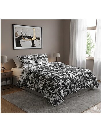 Housse couette + 2 taies Girafe et panthere