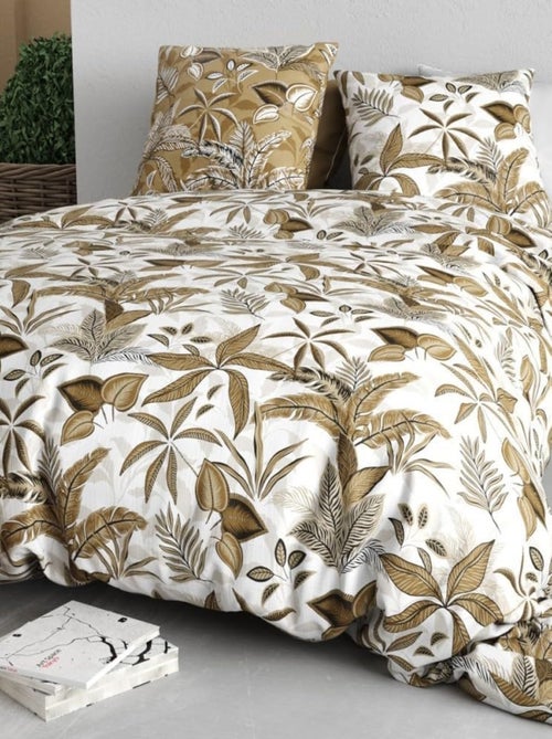 Housse couette + 2 taies Kahonie - Kiabi