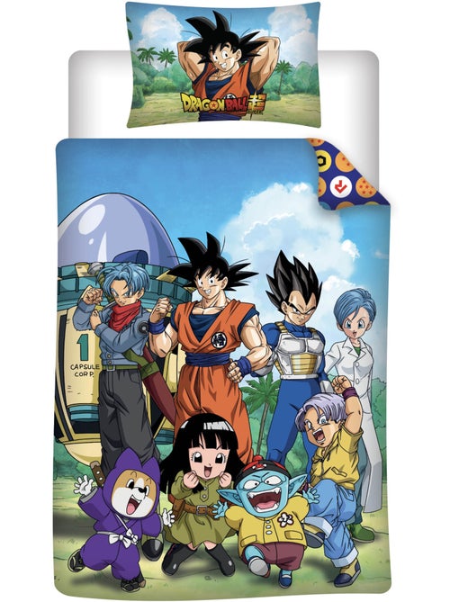 Housse Couette Dragon Ball 140x200cm + Taie 65x65cm – Goku Vegeta – Polycoton – Licence Officielle - Kiabi Housse Couette Dragon Ball 140x200cm + Taie 65x65cm – Goku Vegeta – Polycoton – Licence Officielle - Kiabi