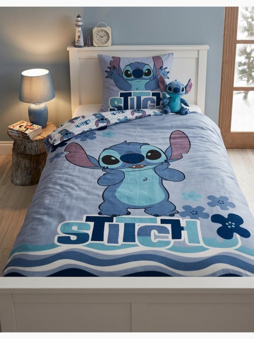 Housse Couette Flanelle Disney Stitch 140x200cm + Taie – Touché Doux Chaud – Licence Officielle - Kiabi