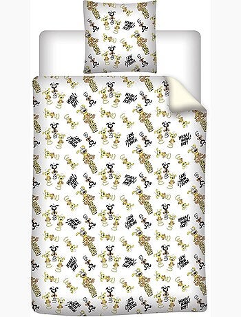 Housse Couette Marsupilami 140x200cm + Taie 65x65cm – Houba Houba Hop – Polycoton – Licence Officiel