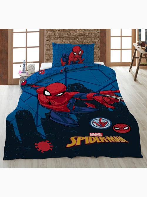 Housse Couette Spider-Man Marvel 140x200cm + Taie 65x65cm  – Polycoton - Kiabi