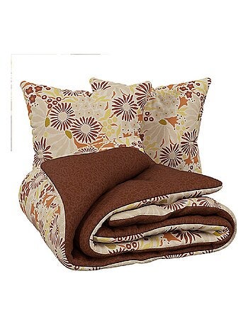 Housse couette + taie 220 x 240 cm Fleur retro Daisy
