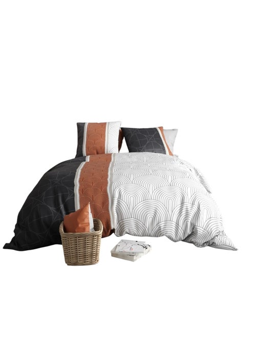 Housse couette + taie Art deco Ekinose - Kiabi