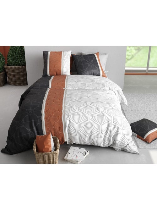 Housse couette + taie Art deco Ekinose - Kiabi