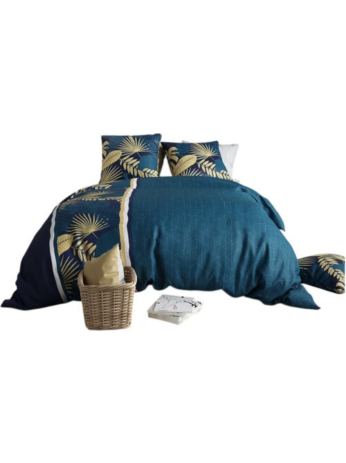 Housse couette + taie Feuillage tropea - Kiabi Housse couette + taie Feuillage tropea - Kiabi