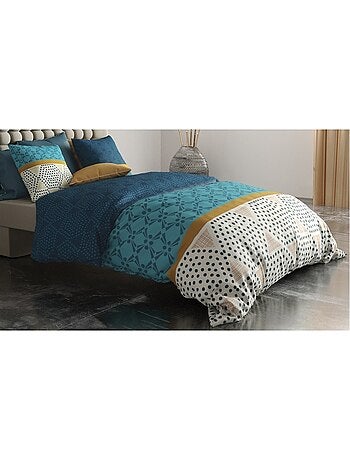 Housse couette + taie graphiques modernes