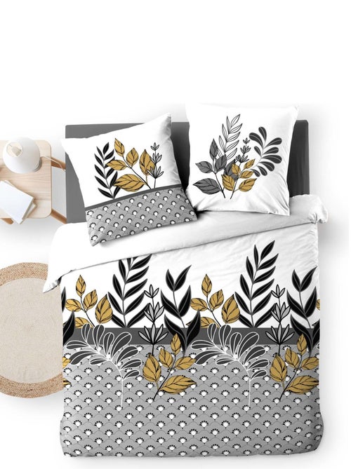Housse couette + taies 220 x 240 cm Catalia chic - Kiabi